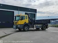 Vrachtwagen scania, p340 met autolaadkraan fassi f110axs en kipper, bouwjaar 2006 | 239401 km | bs-hz-60 - afbeelding 10 van  41