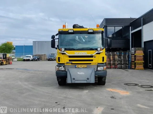 Vrachtwagen scania, p340 met autolaadkraan fassi f110axs en kipper, bouwjaar 2006 | 239401 km | bs-hz-60 - afbeelding 32 van  41