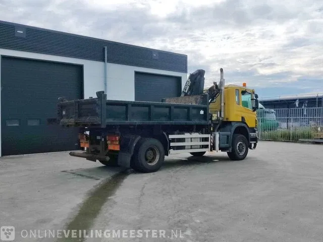 Vrachtwagen scania, p340 met autolaadkraan fassi f110axs en kipper, bouwjaar 2006 | 239401 km - afbeelding 40 van  41