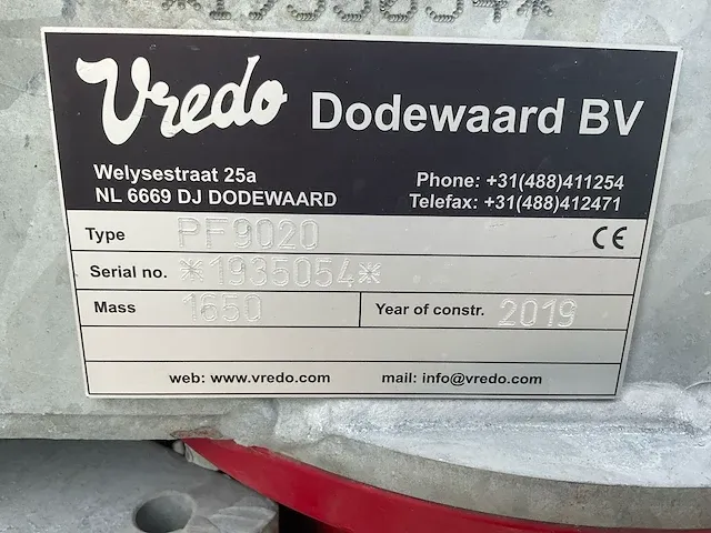 Vredo - vt4556 (19,5m3) - zelfrijdende mesttank - afbeelding 5 van  59