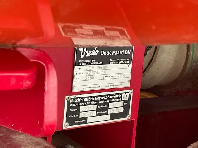 Vredo - vt4556 (19,5m3) - zelfrijdende mesttank - afbeelding 51 van  59