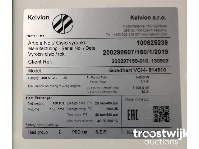 Vriesinstallatie - afbeelding 4 van  5