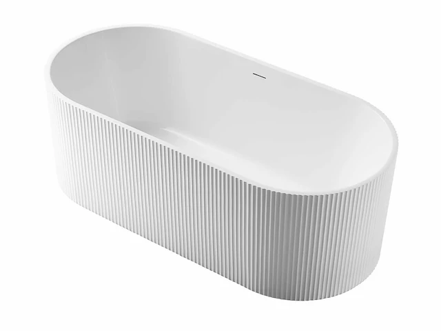 Vrijstaand acryl design bad - mat wit/glans wit of mat zwart keuze - afbeelding 10 van  11