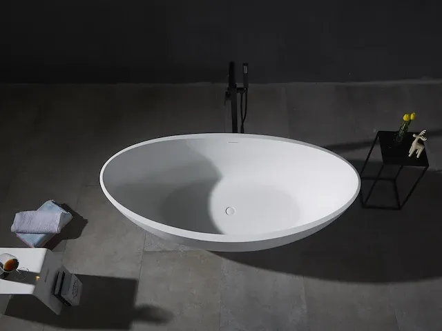 Vrijstaand bad - solid surface - dace (in 2 kleuren beschikbaar) - afbeelding 3 van  14