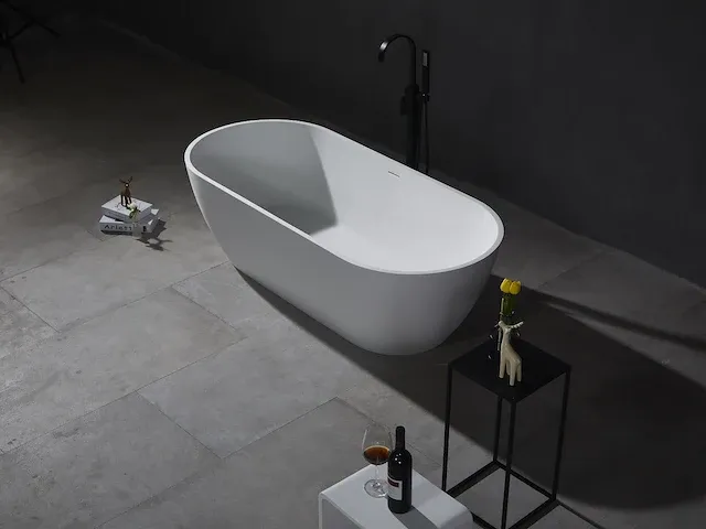 Vrijstaand bad - solid surface - kody (in 2 kleuren beschikbaar) - afbeelding 3 van  5