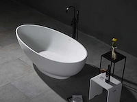 Vrijstaand bad - solid surface - mat wit - afbeelding 2 van  9