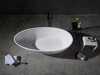 Vrijstaand bad - solid surface - mat wit - afbeelding 4 van  9