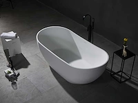 Vrijstaand bad - solid surface - mat wit - afbeelding 4 van  9
