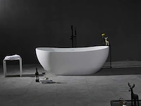 Vrijstaand bad - solid surface - mat wit - afbeelding 5 van  9