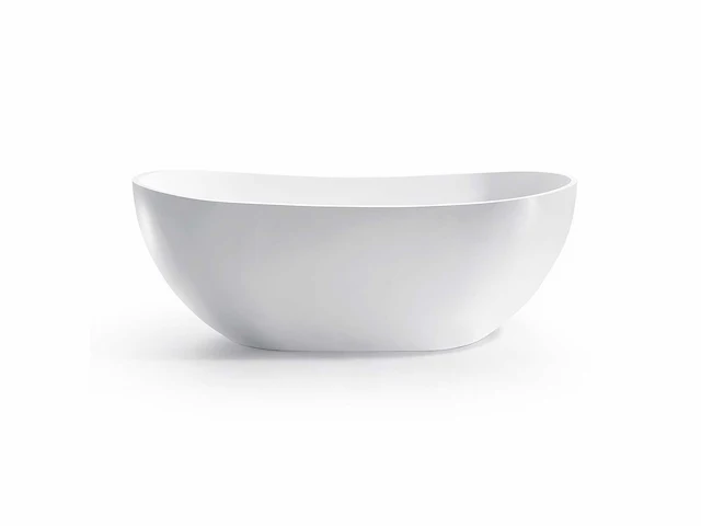 Vrijstaand bad - solid surface - mat wit - afbeelding 6 van  9
