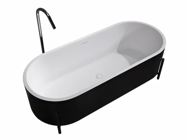 Vrijstaand bad - solid surface - nevil (in 3 kleuren beschikbaar) - afbeelding 6 van  17