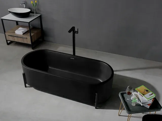 Vrijstaand bad - solid surface - nevil (in 3 kleuren beschikbaar) - afbeelding 7 van  17