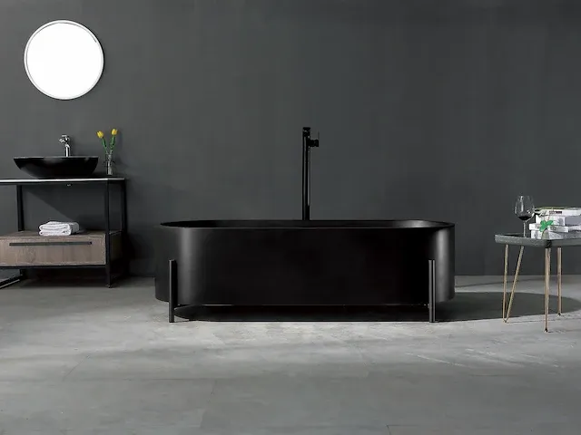 Vrijstaand bad - solid surface - nevil (in 3 kleuren beschikbaar) - afbeelding 10 van  17