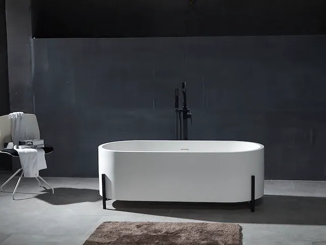 Vrijstaand bad - solid surface - nevil (in 3 kleuren beschikbaar) - afbeelding 14 van  17