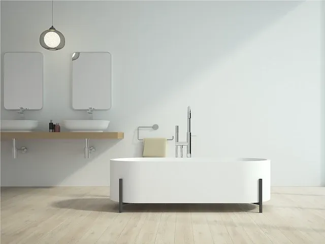 Vrijstaand bad - solid surface - nevil (in 3 kleuren beschikbaar) - afbeelding 16 van  17