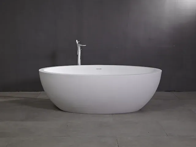 Vrijstaand bad - solid surface - simon (in 2 kleuren beschikbaar) - afbeelding 3 van  14