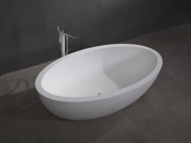 Vrijstaand bad - solid surface - simon (in 2 kleuren beschikbaar) - afbeelding 1 van  14