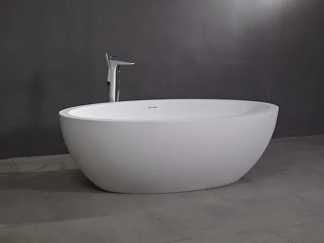 Vrijstaand bad - solid surface - simon (in 2 kleuren beschikbaar) - afbeelding 7 van  14