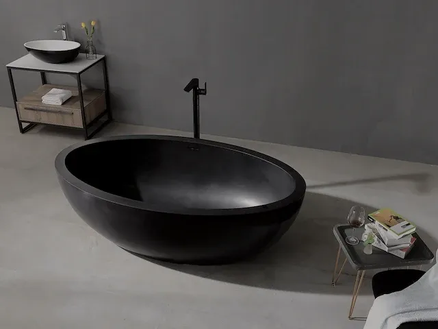 Vrijstaand bad - solid surface - simon (in 2 kleuren beschikbaar) - afbeelding 13 van  14