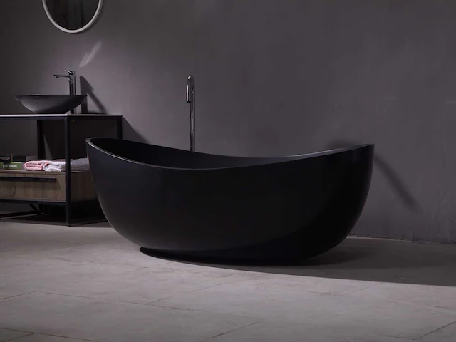Vrijstaand bad - solid surface (beschikbaar in 2 kleuren) - afbeelding 2 van  17