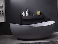 Vrijstaand bad - solid surface (beschikbaar in 2 kleuren) - afbeelding 7 van  17