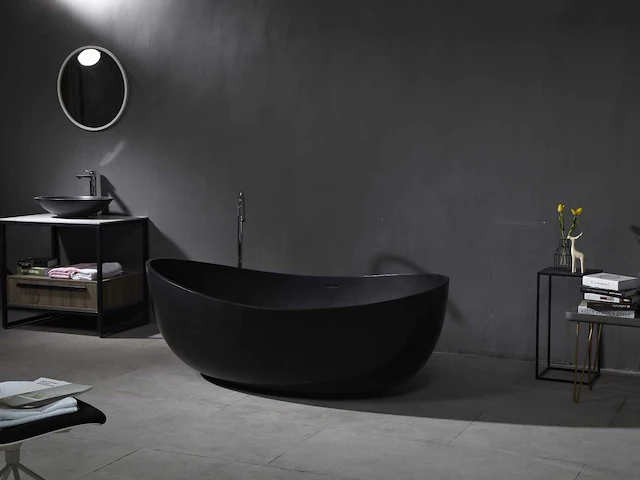 Vrijstaand bad - solid surface (beschikbaar in 2 kleuren) - afbeelding 12 van  17