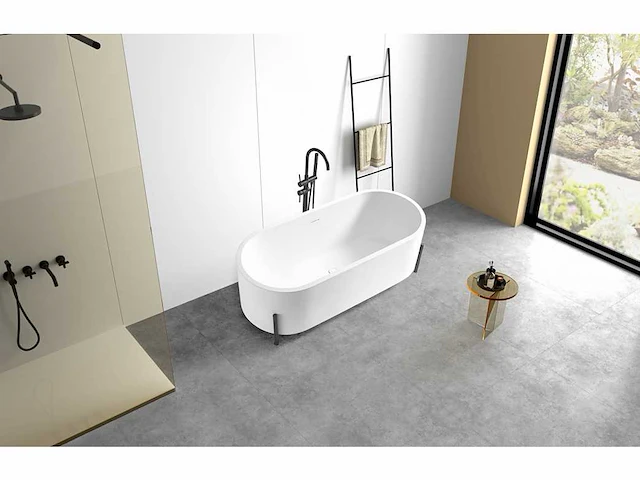 Vrijstaand bad - solid surface (beschikbaar in 3 kleuren) - afbeelding 4 van  21