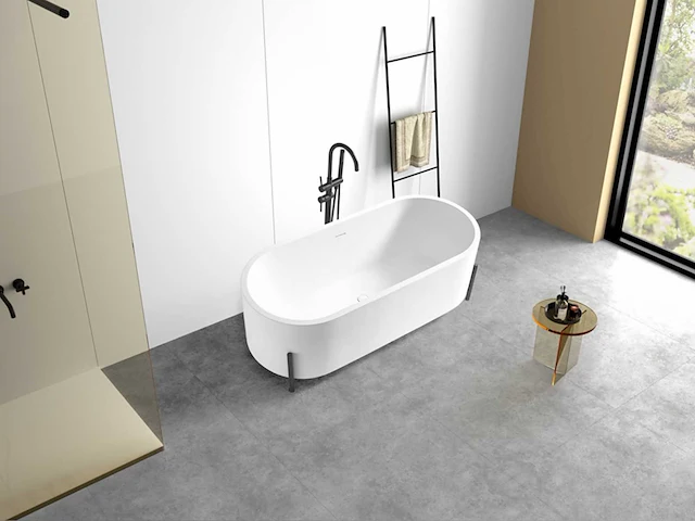 Vrijstaand bad - solid surface (beschikbaar in 3 kleuren) - afbeelding 6 van  21