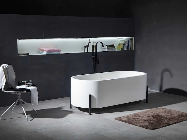 Vrijstaand bad - solid surface (beschikbaar in 3 kleuren) - afbeelding 7 van  21