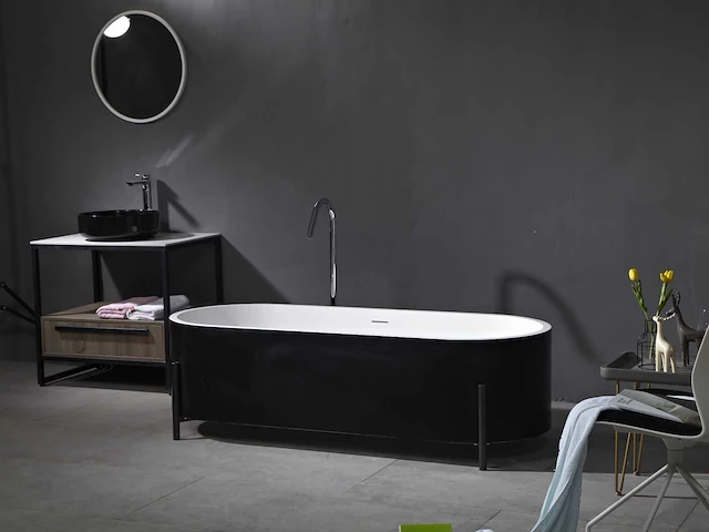 Vrijstaand bad - solid surface (beschikbaar in 3 kleuren) - afbeelding 17 van  21
