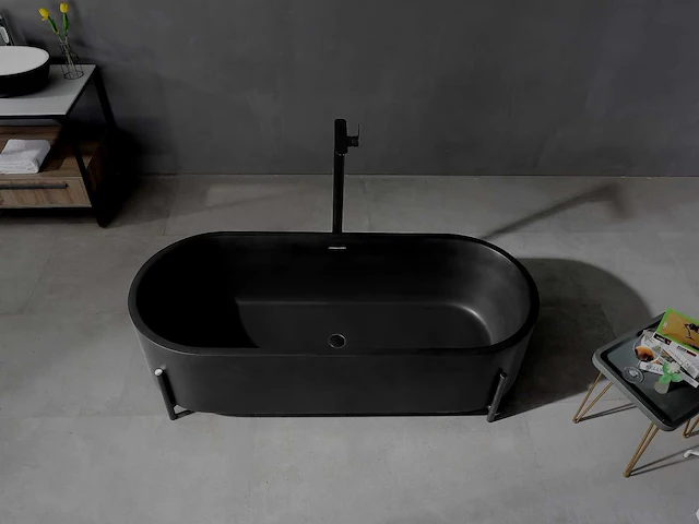 Vrijstaand bad - solid surface (beschikbaar in 3 kleuren) - afbeelding 20 van  21