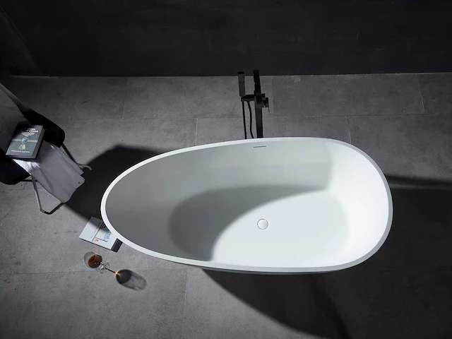 Vrijstaand bad - solid surface (beschikbaar in 3 kleuren) - afbeelding 9 van  21