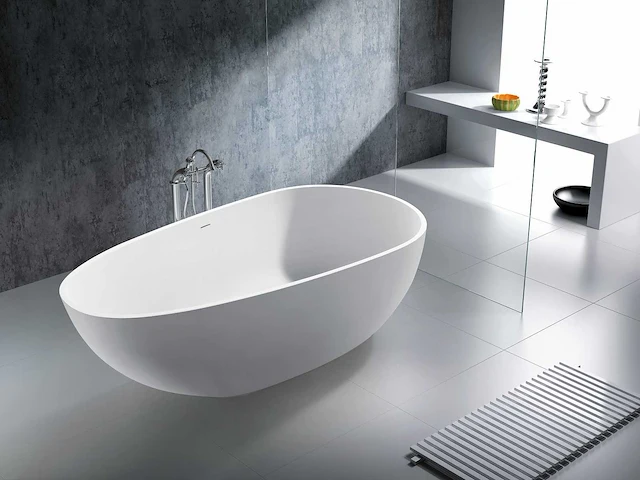 Vrijstaand bad - solid surface (beschikbaar in 3 kleuren) - afbeelding 1 van  21