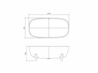 Vrijstaand bad solid surface - afbeelding 6 van  7