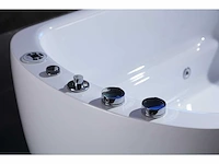 Vrijstaand design massagebad - waterval - glans wit - afbeelding 8 van  22
