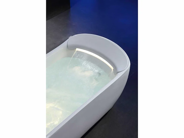 Vrijstaand design massagebad - waterval - glans wit - afbeelding 22 van  22