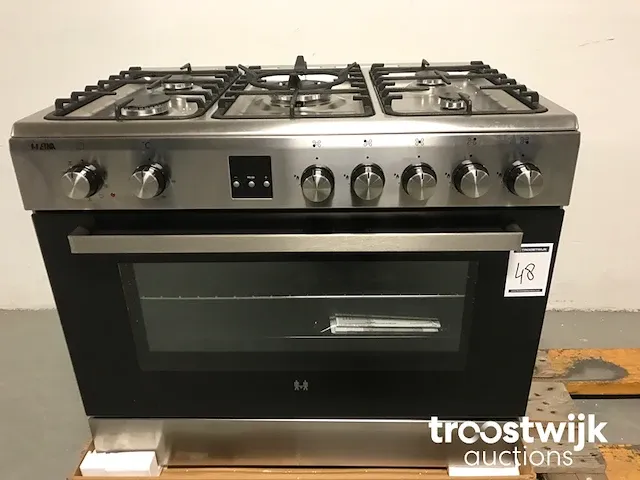 Vrijstaand gasfornuis 90cm - afbeelding 1 van  6