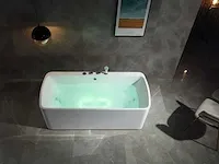 Vrijstaand massagebad glans wit - afbeelding 3 van  13
