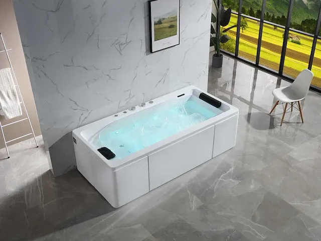 Vrijstaand massagebad met waterval - afbeelding 6 van  21