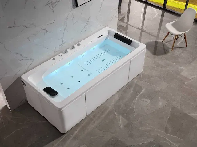 Vrijstaand massagebad met waterval - afbeelding 7 van  21