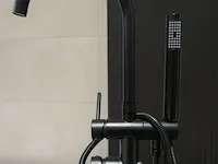Vrijstaande badkraan t.s. premium, black line, mat zwart - afbeelding 3 van  6