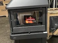 Vrijstaande houthaard hoek links 11kw bronpi, lisboa hl - afbeelding 5 van  5