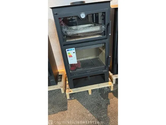 Vrijstaande houthaard met oven boreal, eh 8000 - afbeelding 5 van  9
