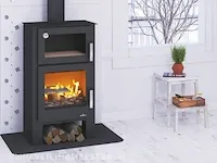 Vrijstaande houthaard met oven bronpi, gihon-h