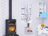 Vrijstaande houthaard met oven bronpi, gihon-h - afbeelding 2 van  8