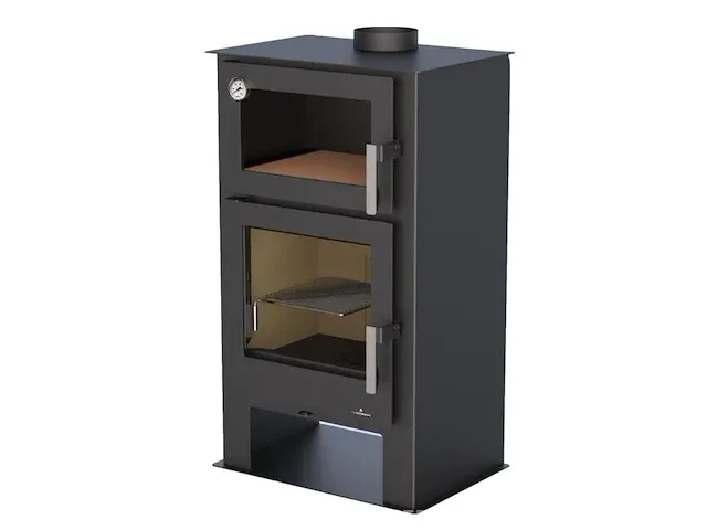 Vrijstaande houthaard met oven bronpi, gihon-h - afbeelding 3 van  8