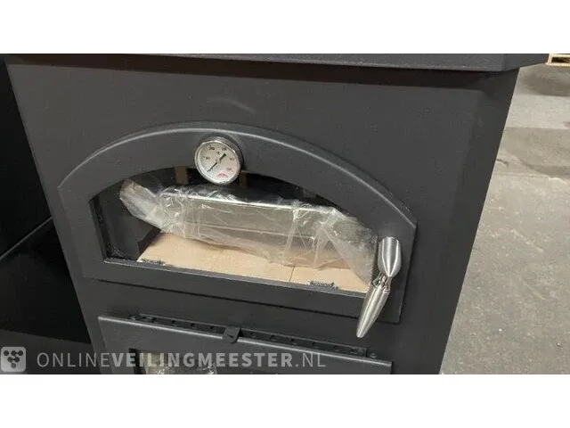 Vrijstaande houthaard met oven / koookplaatjes bronpi, monza - afbeelding 10 van  14