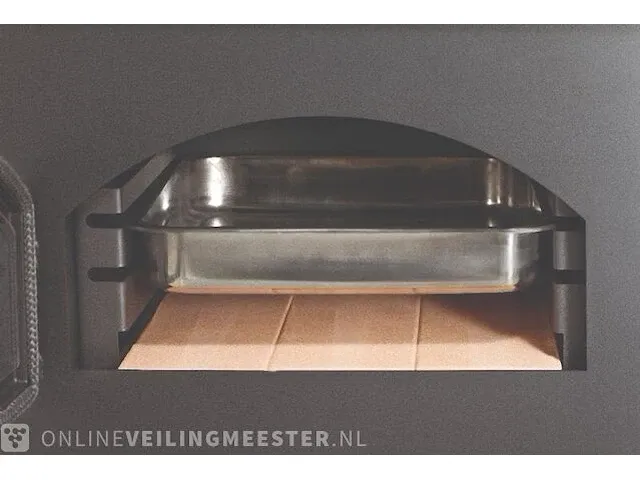 Vrijstaande houthaard met oven / koookplaatjes bronpi, monza - afbeelding 3 van  14