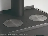 Vrijstaande houthaard met oven / koookplaatjes bronpi, monza - afbeelding 5 van  14