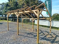 Vrijstaande kapschuur constructie 420x309x290cm